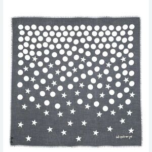 Kate Spade Navy stars and dots Scarf
